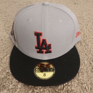 New Era 59Fifty Los Angeles Dodgers MLB 75th WS size:8 color:Gray/Black